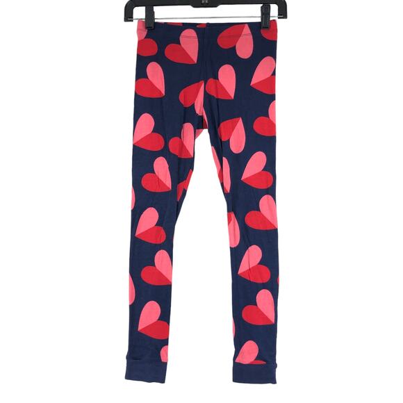 Target Childrens Size 10 Pajama Set Navy Blue Two Tone Heart Long Sleeve - Picture 7 of 16